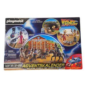 Playmobil Back To The Future Advent Calendar Set 70576 Movie Scenes 75 Pcs Colle